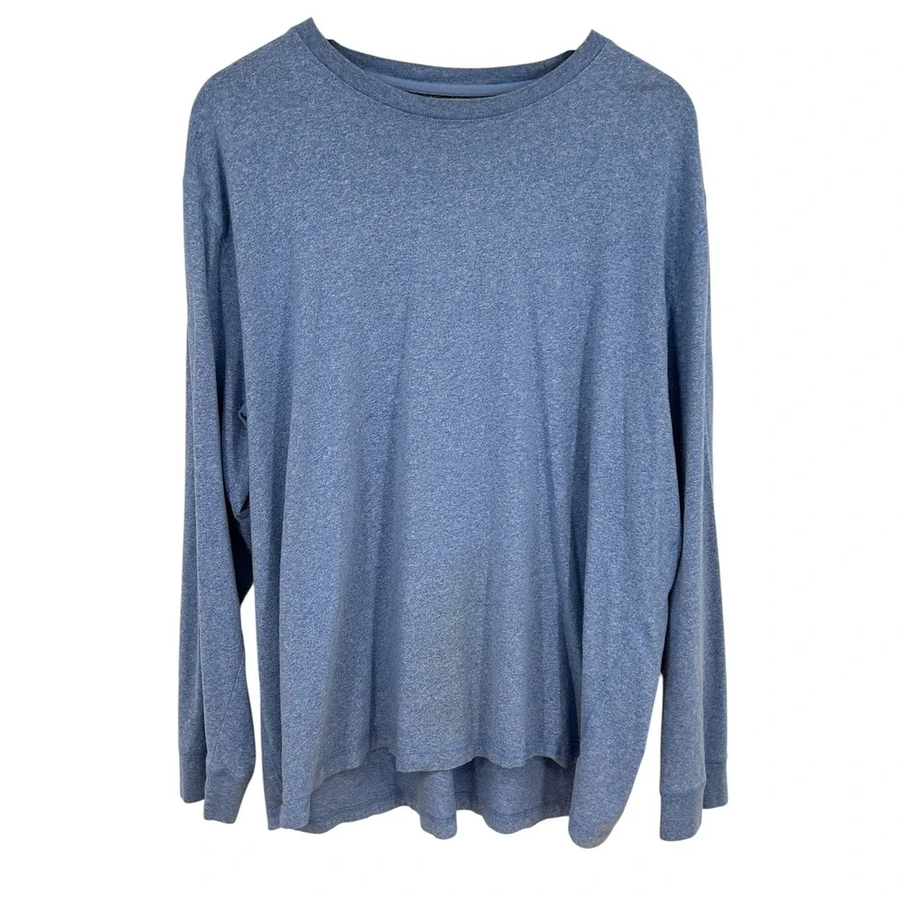 Ocean‎ Coast Mens Long Sleeve Heathered T-Shirt Blue XXL